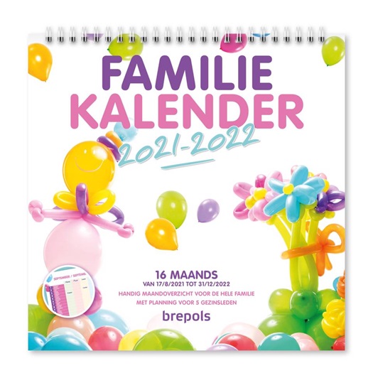 BREPOLS KALENDER FAMILIEPLANNER 16MND -