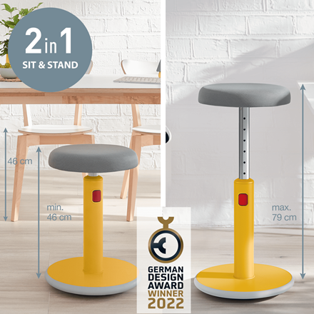LEITZ COSY ERGO ACTIEVE ZIT:STA KRUK WARM GEEL