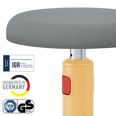 LEITZ COSY ERGO ACTIEVE ZIT:STA KRUK WARM GEEL