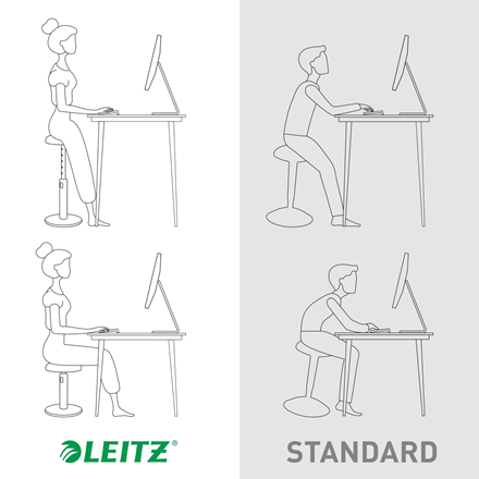 LEITZ COSY ERGO ACTIEVE ZIT:STA KRUK WARM GEEL
