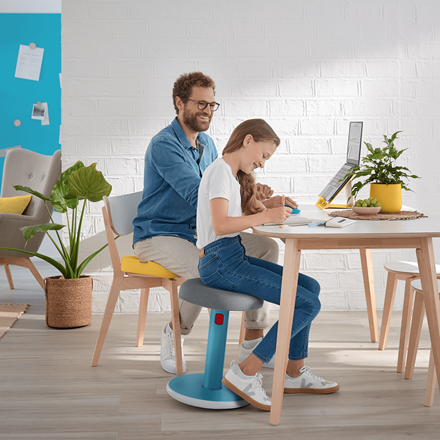 LEITZ ERGO ACTIEVE ZIT:STA KRUK SEREEN BLAUW