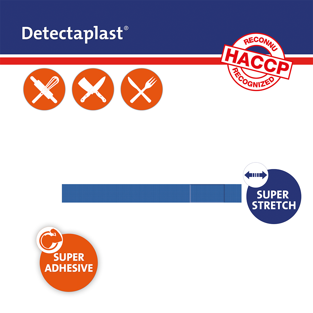 DETECTAPLAST elastic 180x20 MM 100st