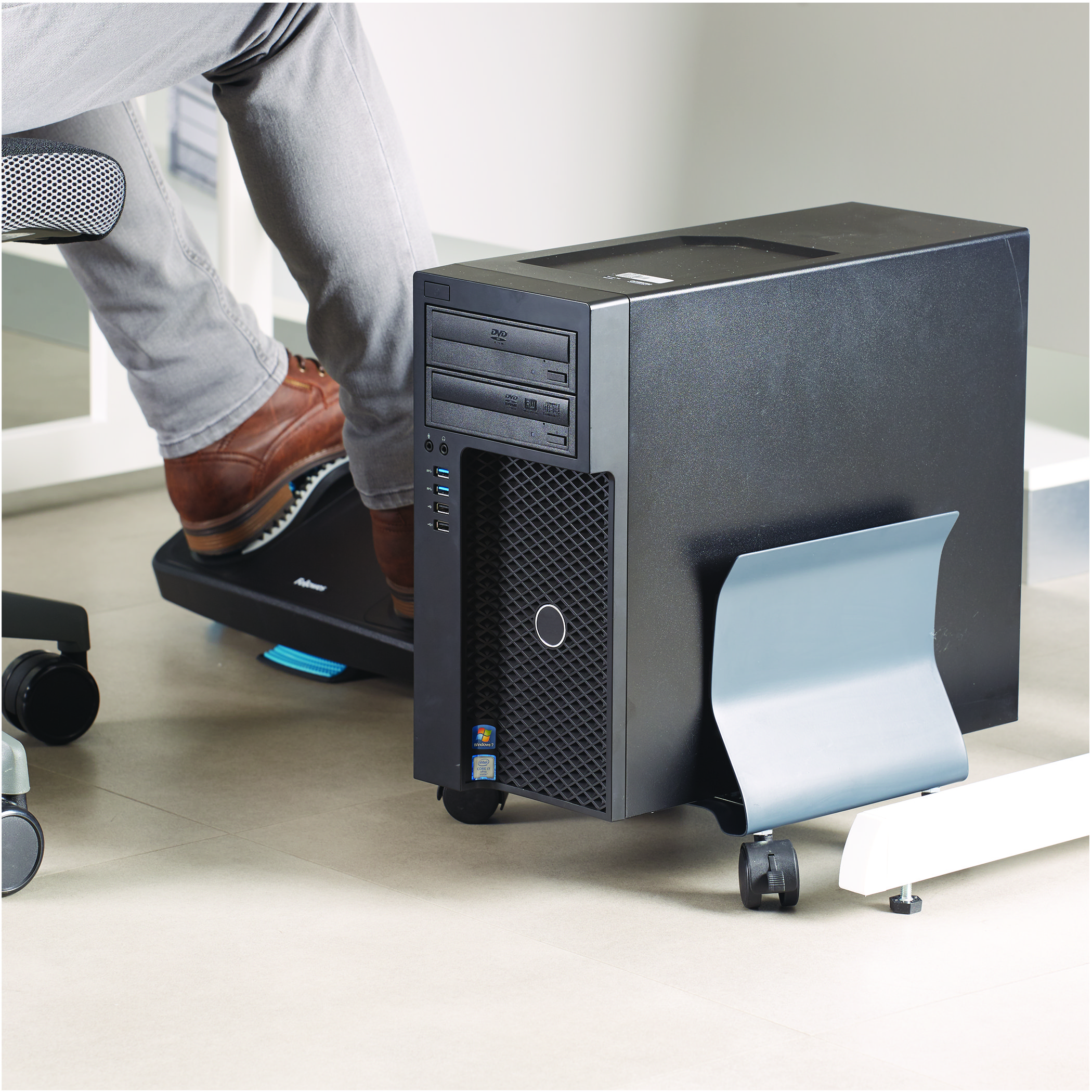 FELLOWES CPU STANDAARD GRAFIET