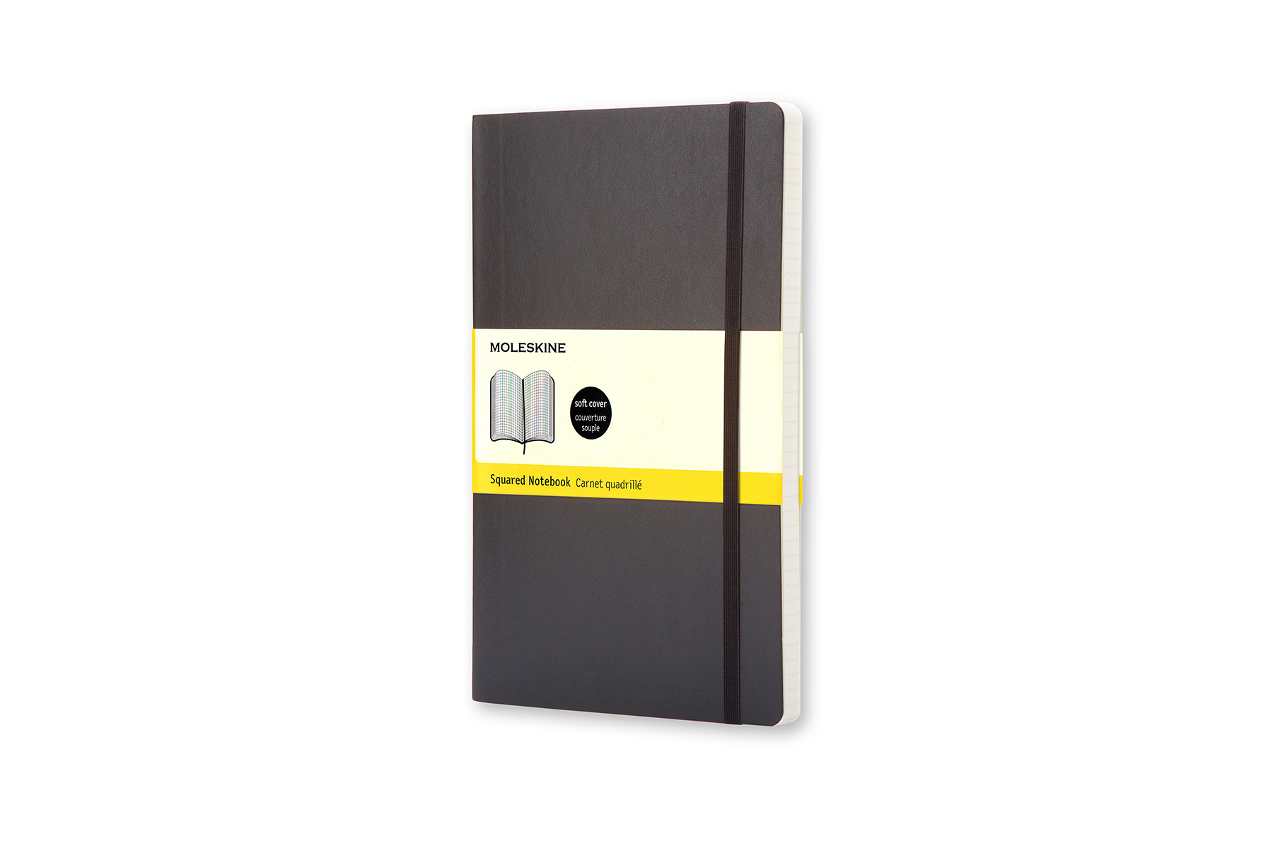 MOLESKINE L NOTES SQUARED SOFT BLACK