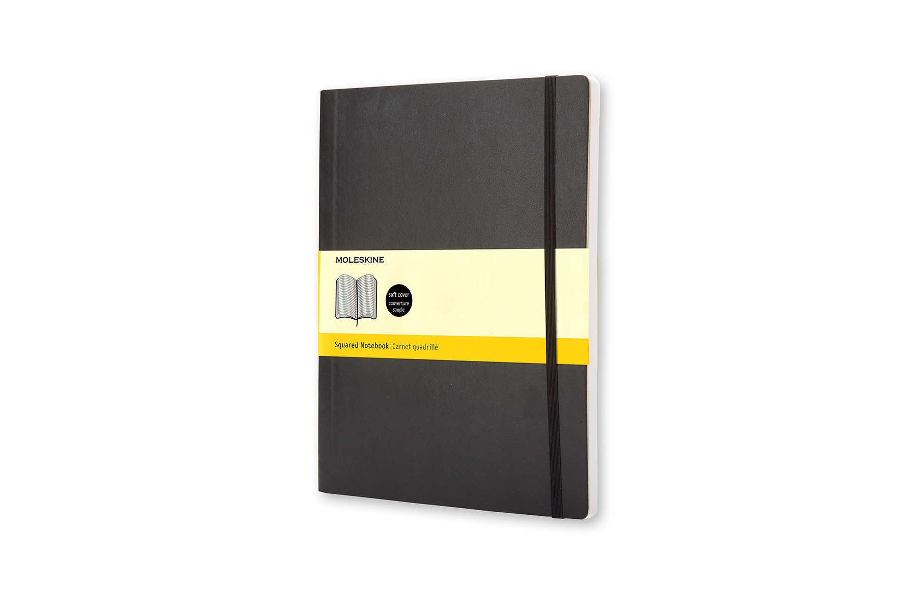 MOLESKINE XL NOTES SQUARED SOFT BLACK
