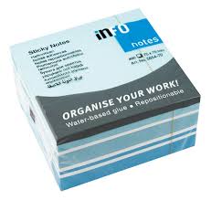 INFO NOTES 75X75 3tintenblauw 450vel