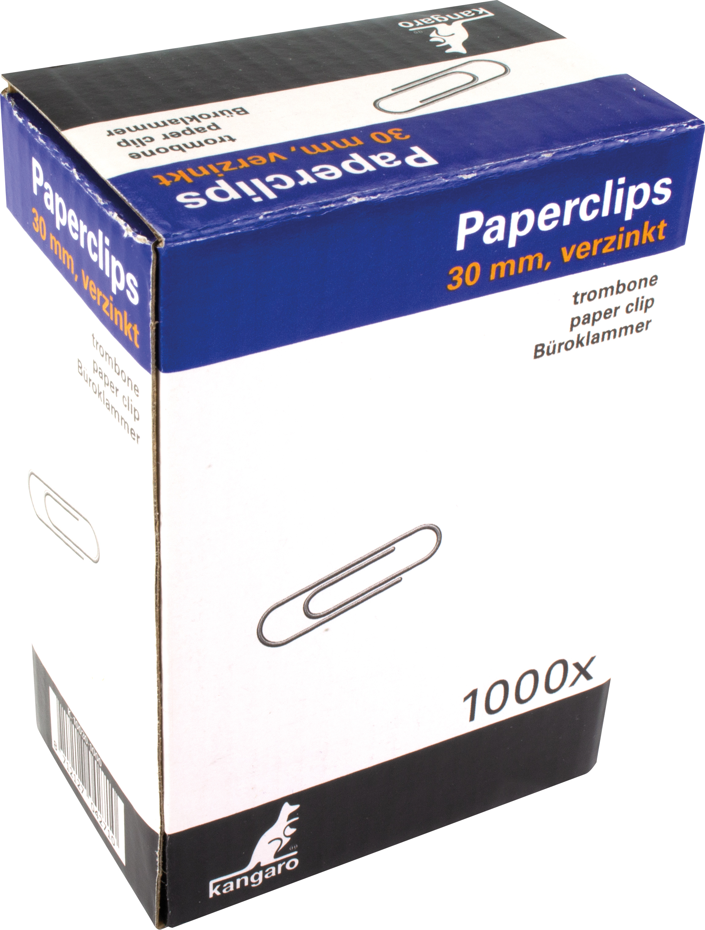 KANGARO PAPERCLIPS 30MM DS1000