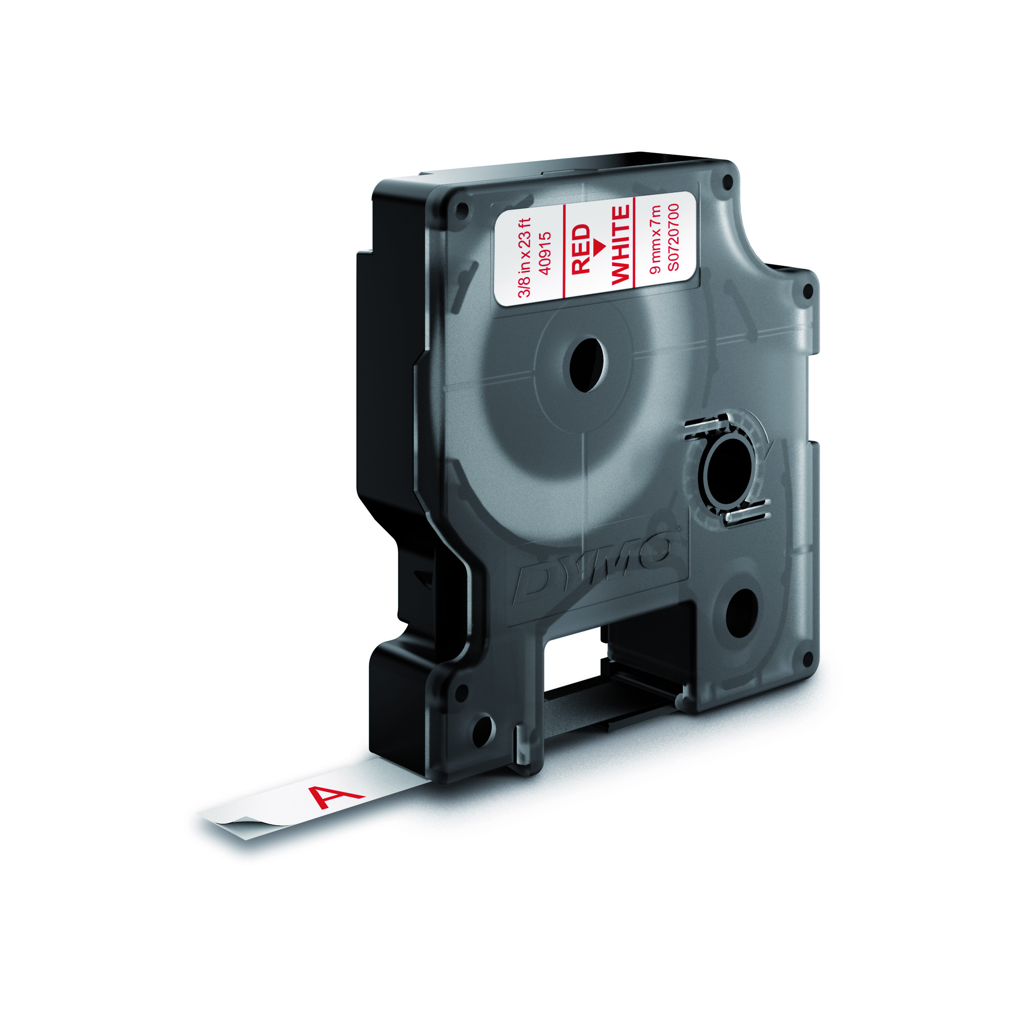 DYMO TAPE 9MM 40915 ROOD/WIT