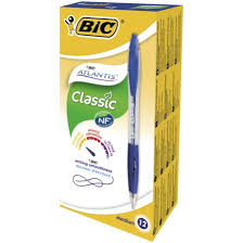 BIC ATLANTIS BALPEN 12ST BLAUW
