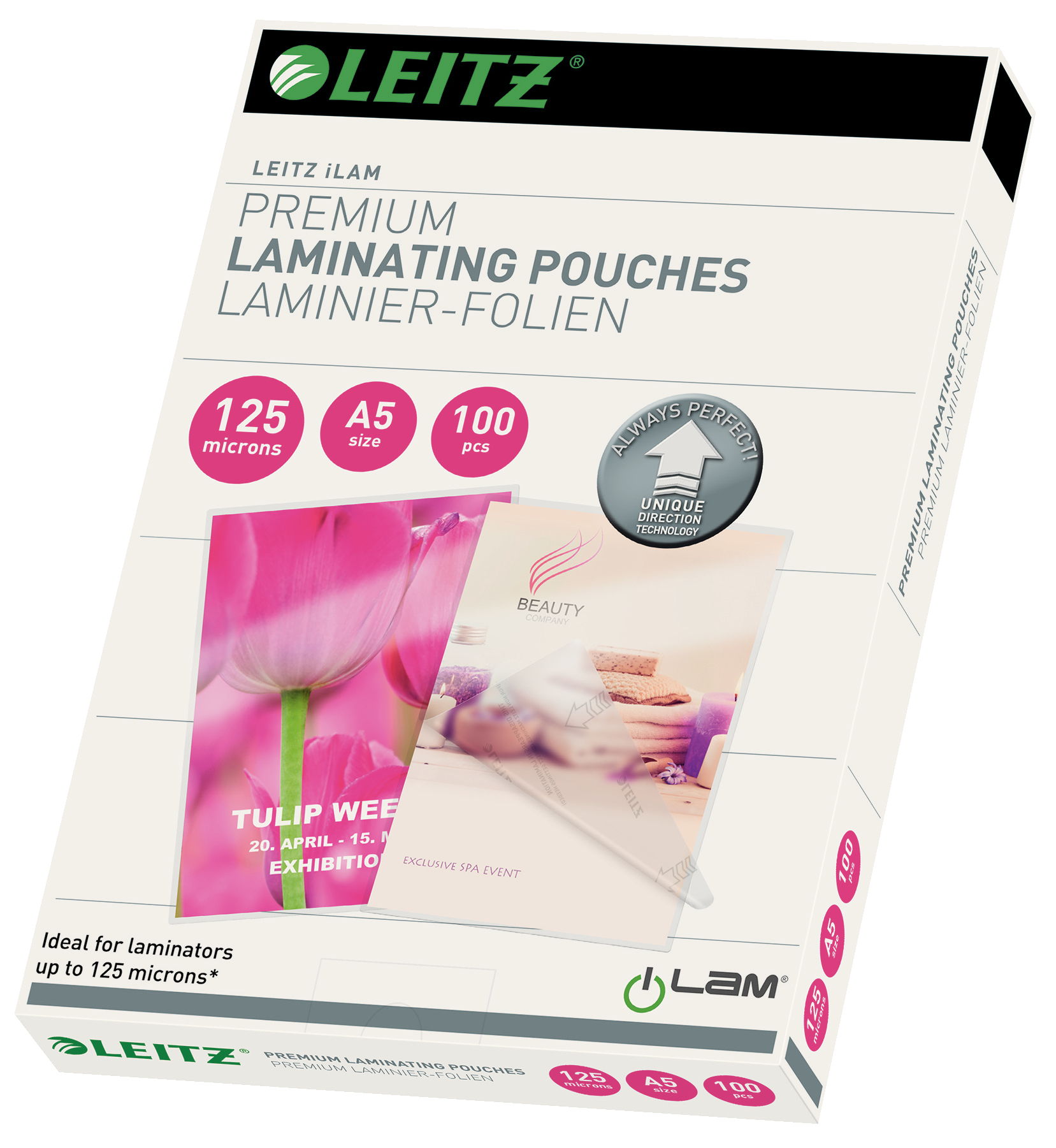 LEITZ LAMINEERETUI 2X125µ A5 100V