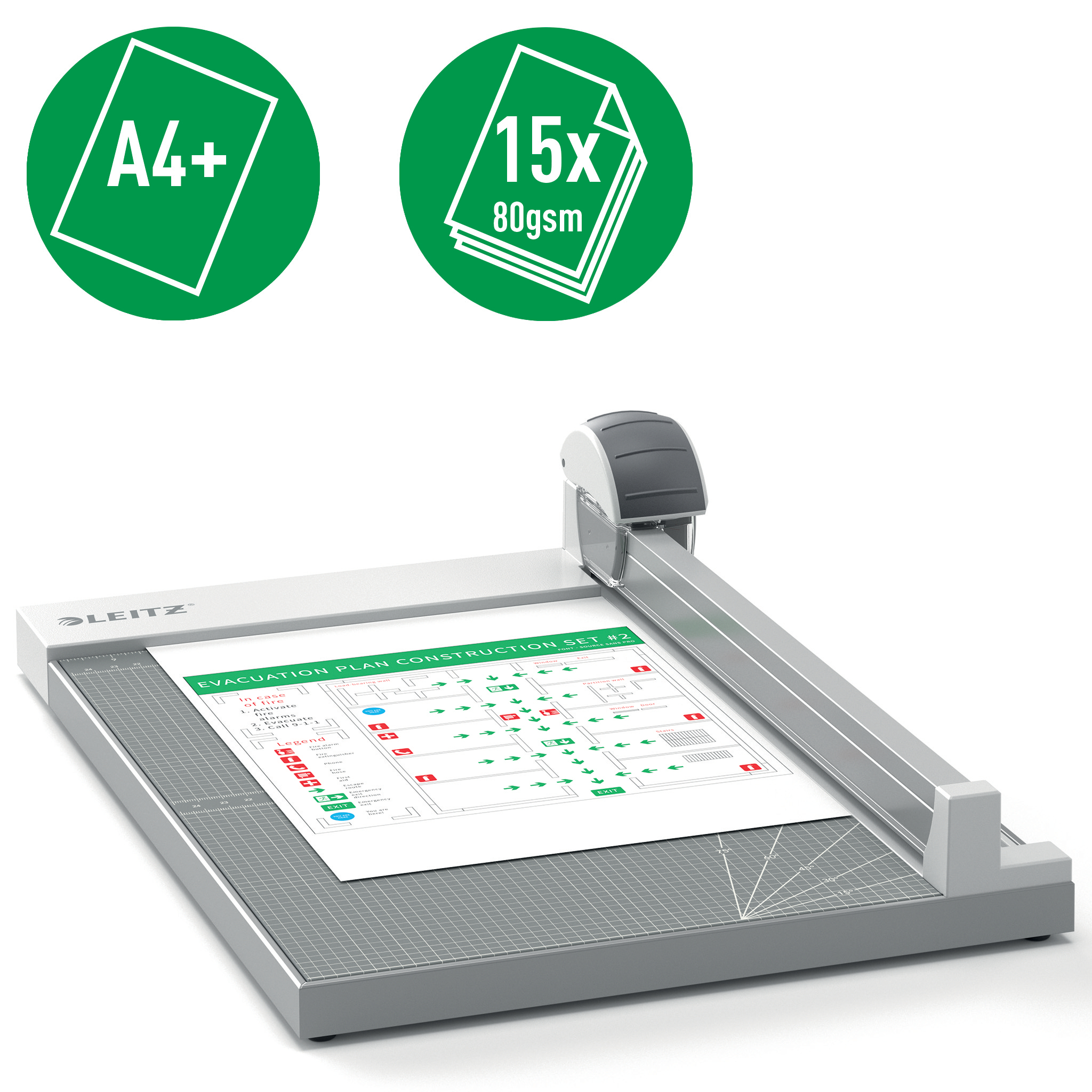 LEITZ PRECISION HOME OFFICE ROLSNIJMACHINE A4+
