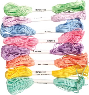 POLYESTERDRAAD 7M 8X PASTEL