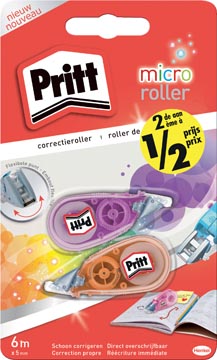 PRITT CORRECTIE ROLLER MICRO 2X
