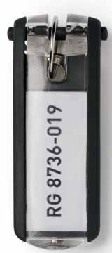 DURABLE SET 6 SLEUTELHANGERS ZWART