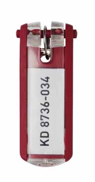 DURABLE SET 6 SLEUTELHANGERS ROOD