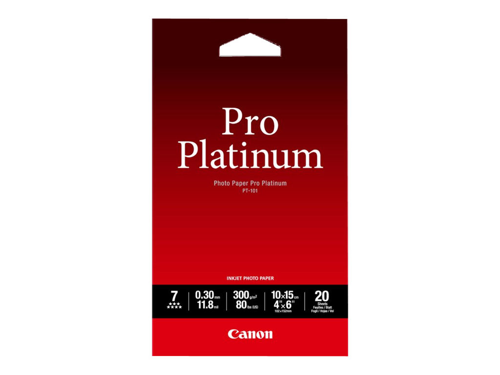 CANON PT-101 pro platinum photo paper inktjet 300g/m2 4x6 in