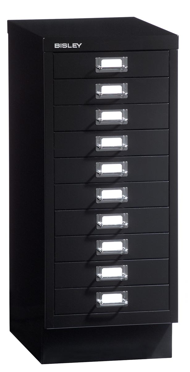 BISLEY 10-LADENKAST A4 ZWART Z/SLOT