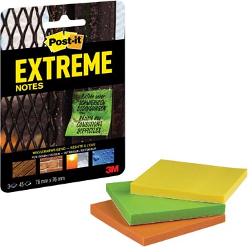POST-IT EXTREME NOTES 76X76 ASS 3X