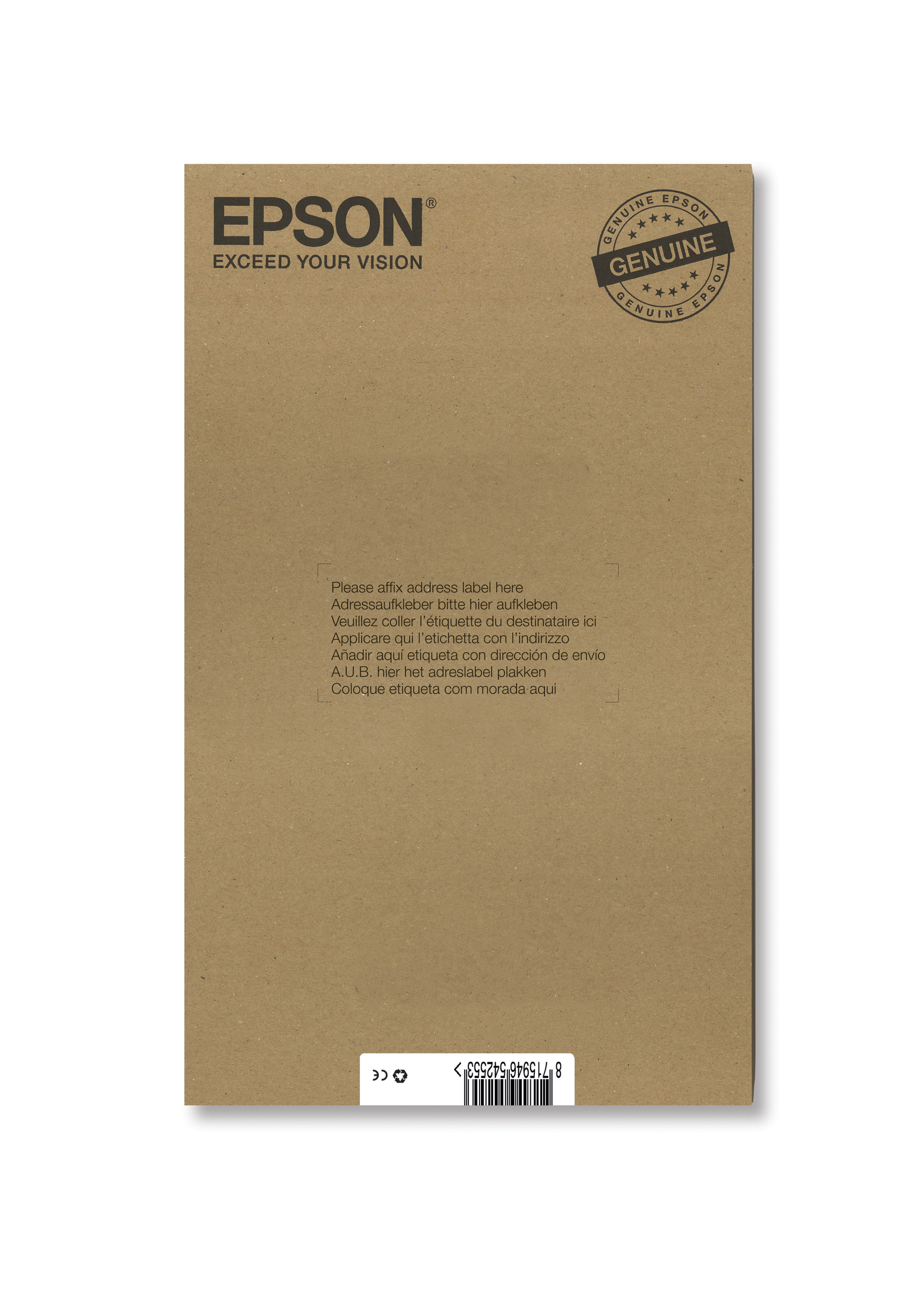 EPSON T0807 inktcartridge zwart en vijf kleuren standard cap