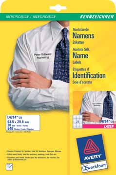 D540 63,5X29,6 NAAMBADGE ETIK