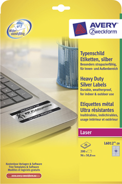 VEILIGH LABEL 96X50,8 200ST ZI