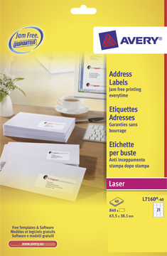 DS840 63,5X38,1 ADRES LASER