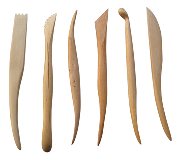BOETSEERSPATEL HOUT SET 6 STUK