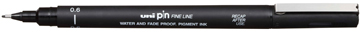 UNIPIN 0,6MM ZWART FINELINER