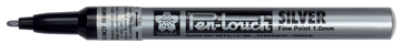 MARKER PEN-TOUCH 1MM F ZILVER