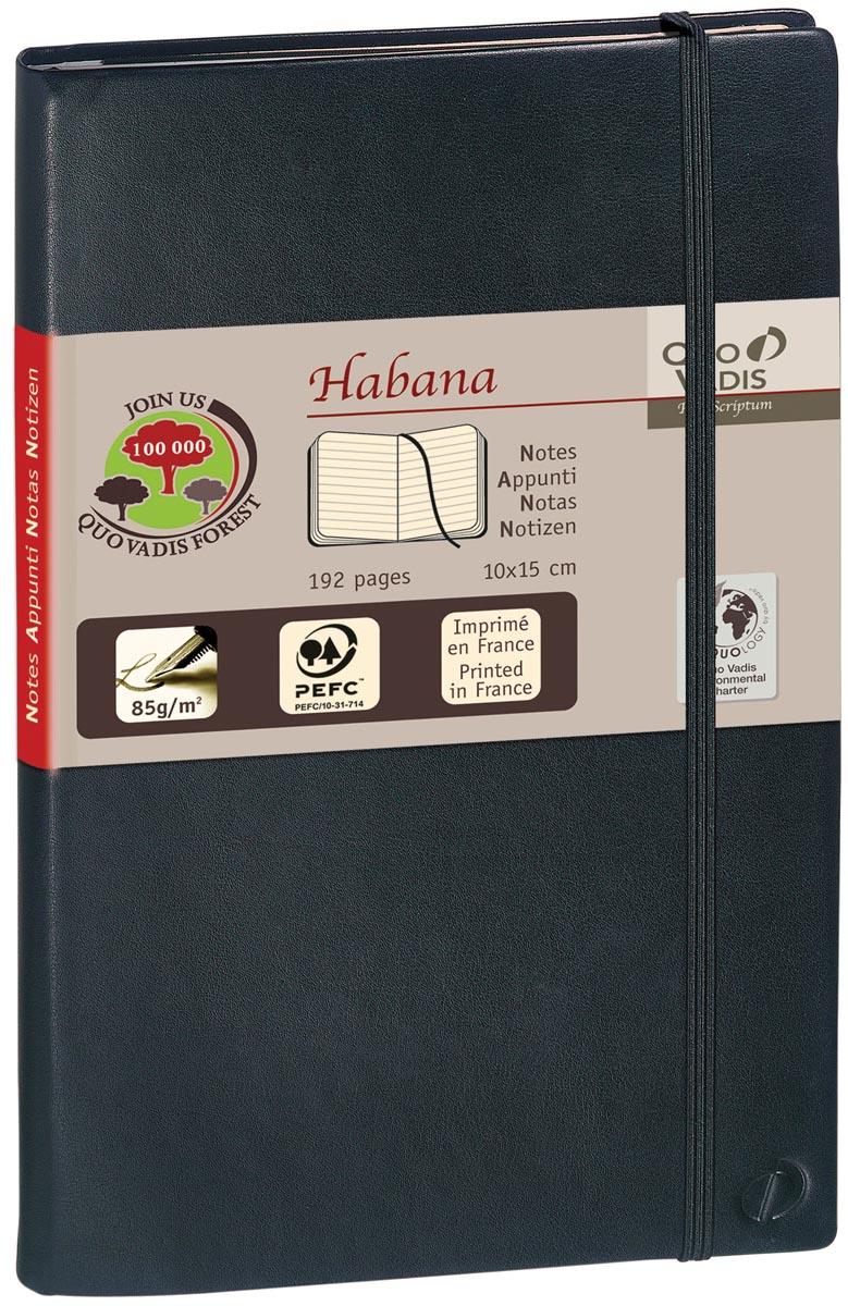 HABANA NOTITIEBOEK A5 L ZW