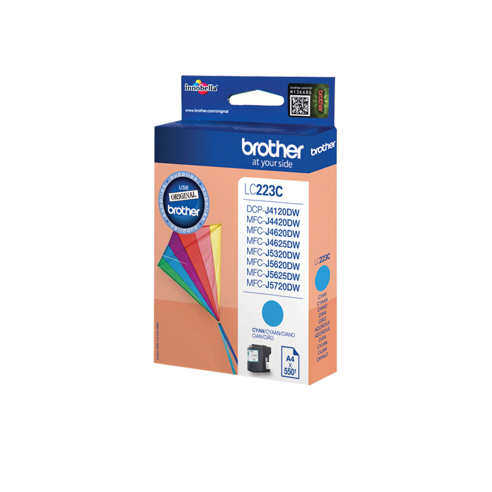 BROTHER LC-223 inktcartridge cyaan standard capacity 550 pag