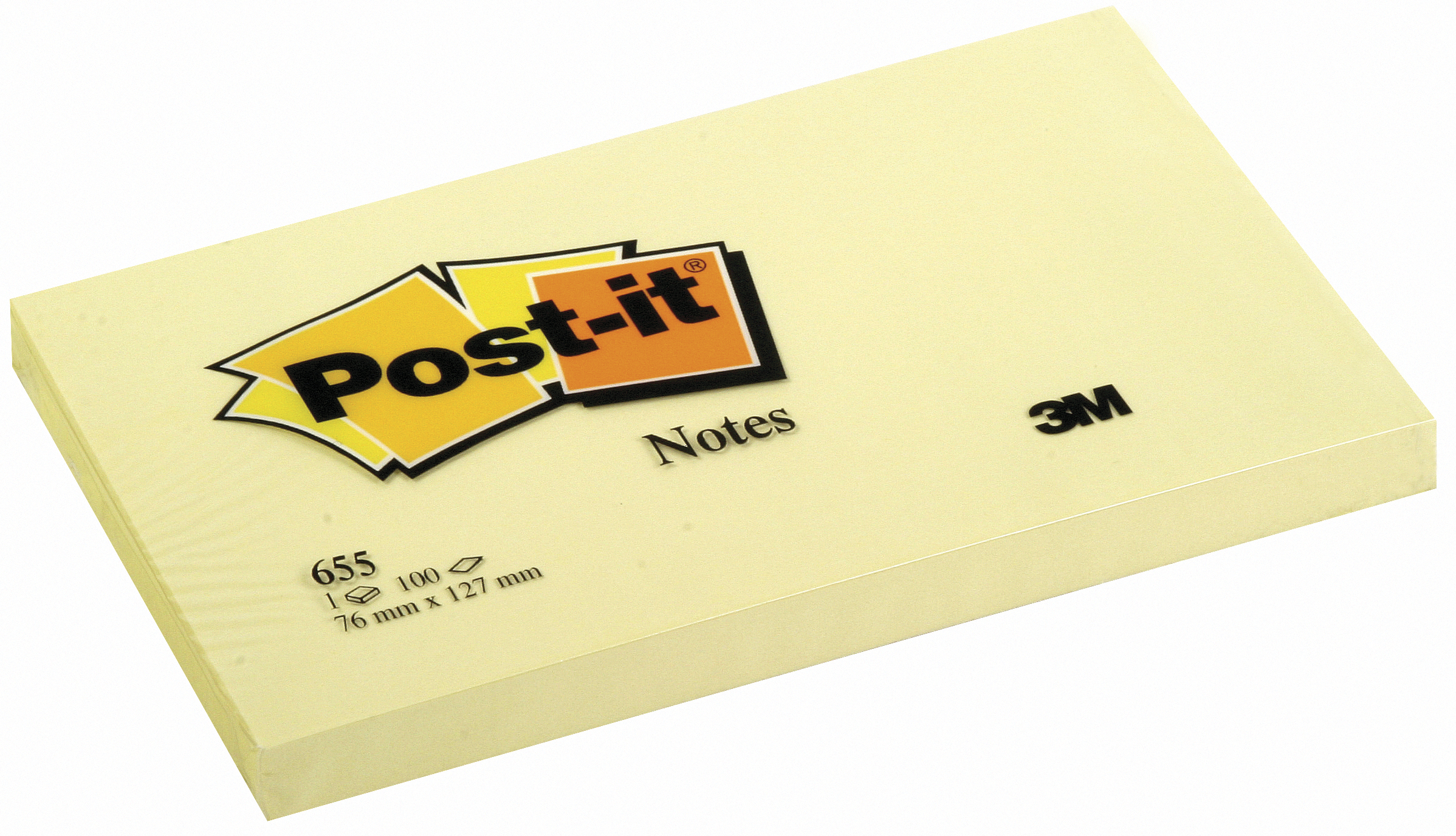 POST-IT NOTES 76X127 GEEL 100V