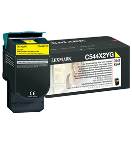 LEXMARK C544, X544 tonercartridge geel extra high yield 4.00