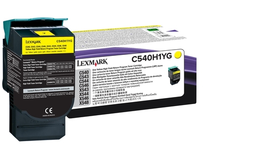 LEXMARK C540 C543 C544 X543 X544 tonercartridge geel high ca