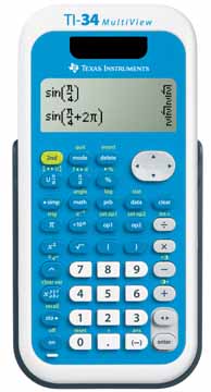 TI-34 MULTI WETENSCHAPPELIJKE REKENMACHINE ZON/BATTERIJ