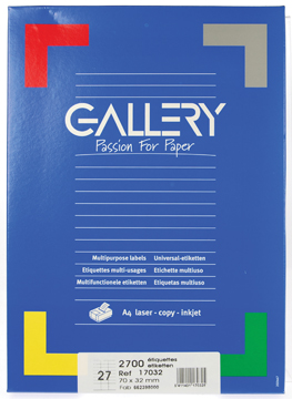 ETIKET WIT 70X32 100V RECHT