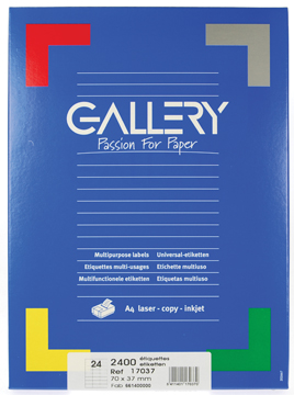 ETIKET WIT 70X37 100V RECHT