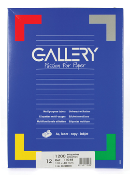 ETIKET WIT 105X48 100V RECHT