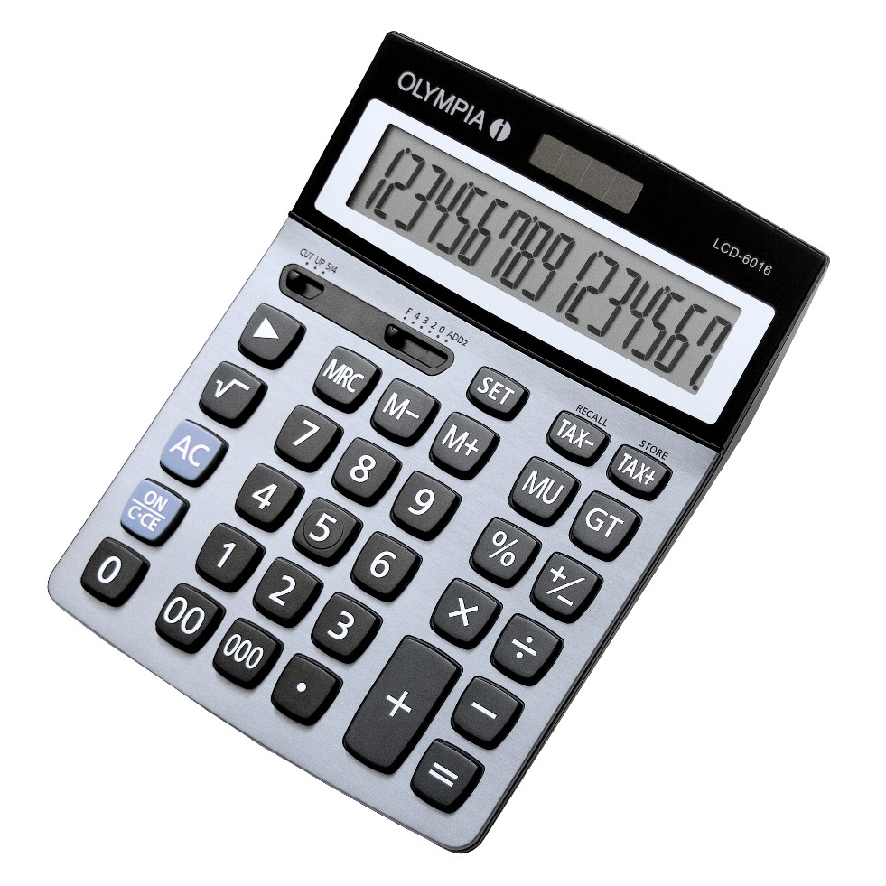 OLYMPIA rekenmachine LCD 6016 groot klavier