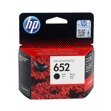 HP 652 Black Original Ink Advantage Cartridge