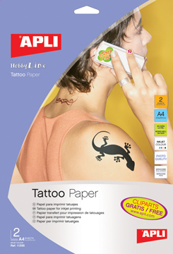 TATTOO TRANSF PAPIER 2V A4