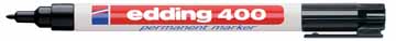 MARKER EDDING 400 ZWART ROND