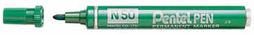 PENTEL N50 PERMANENT MARKER GROEN/12