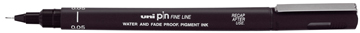 UNIPIN 0,05MM ZWART FINELINER