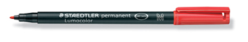 OHP MARKER LUMOCOLOR ROOD 1MM