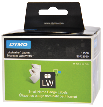 NAAMBADGE ETIK 89X41MM WIT LW