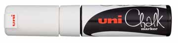 UNI KRIJTMARKER BREED WIT