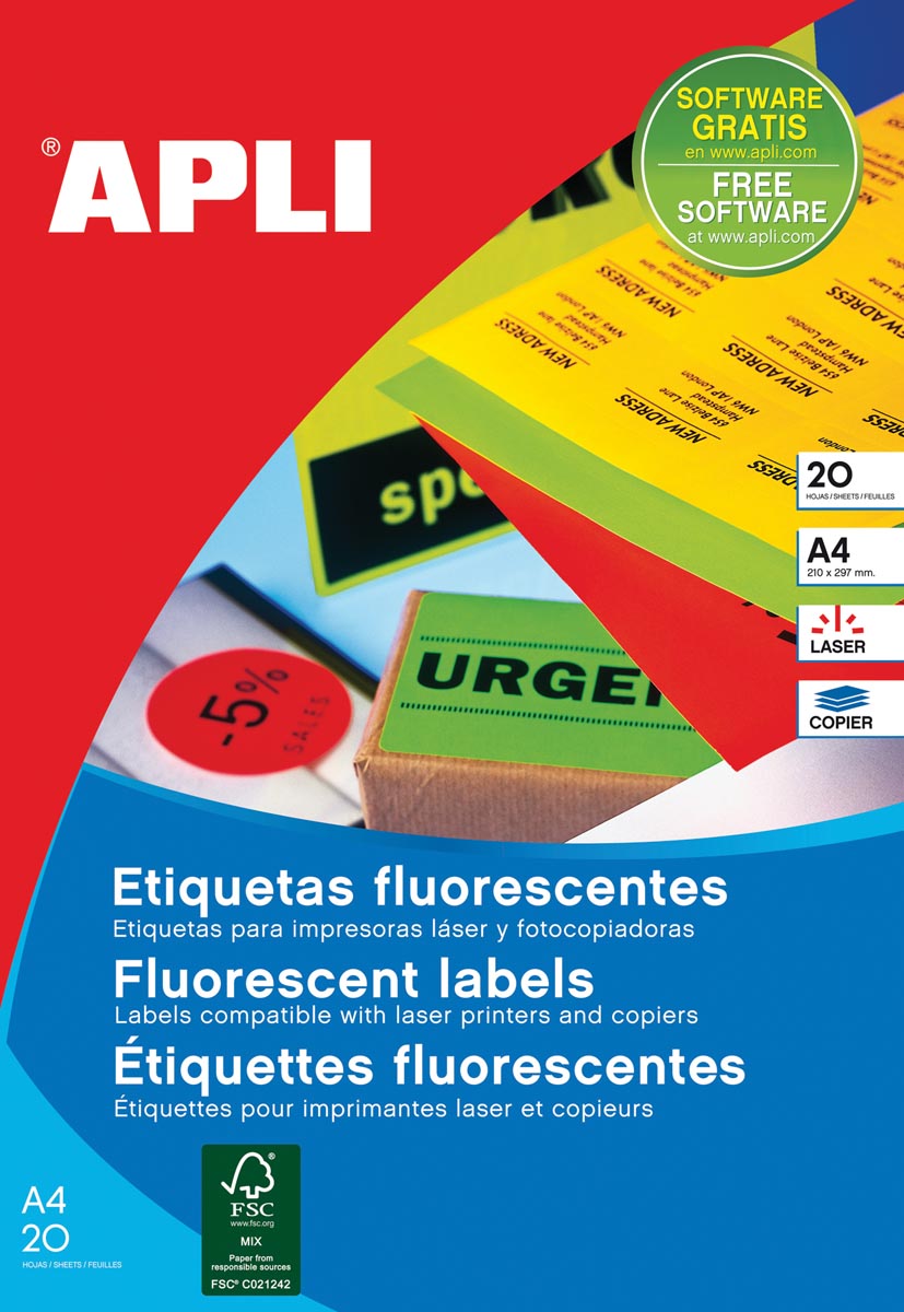 ET160 FLUO ETIK 99,1X67,7MM GR