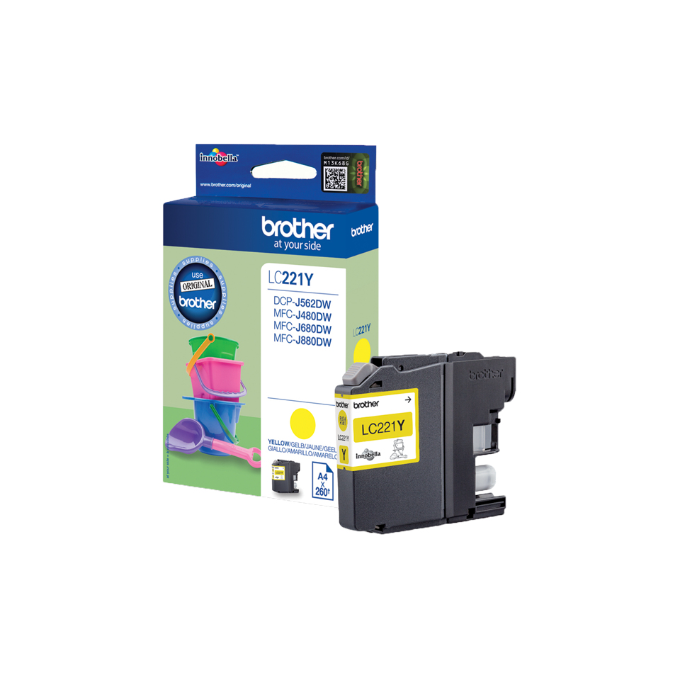 BROTHER LC221Y ink yellow 300 pages