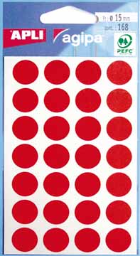 APLI ROND 15MM ROOD 168st BL